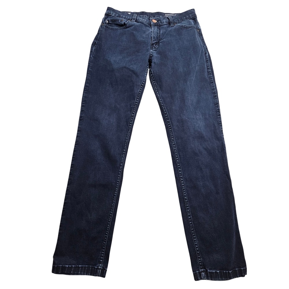 Mugsy Jeans Mens 32 Darkest Blues Slim Fit Indigo Stretch Denim FLX5NDB
